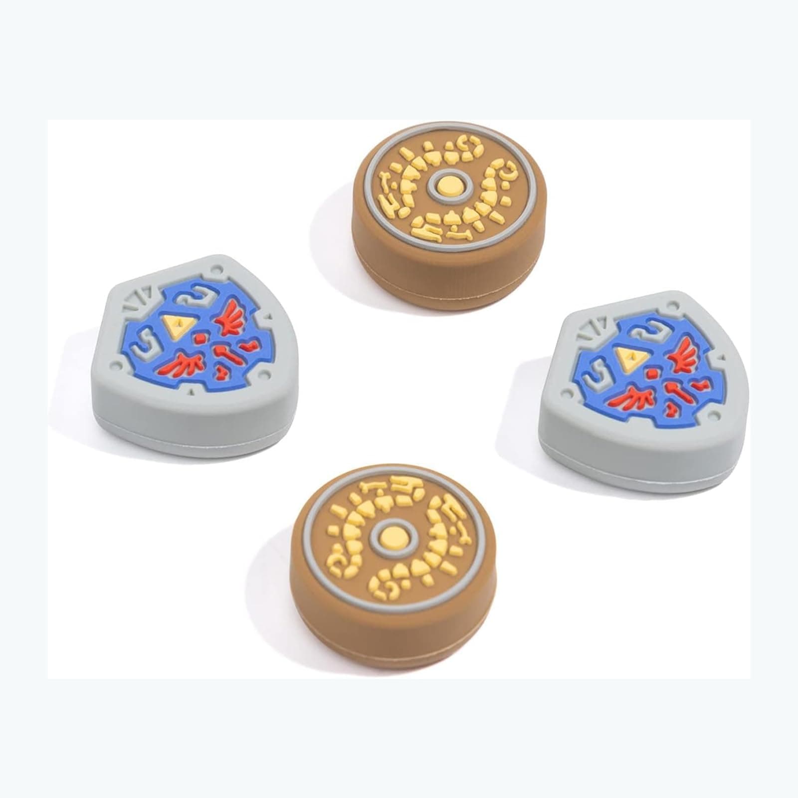 PERFECTSIGHT Cute Switch Thumb Grips Caps Compatible with Nintendo Switch OLED/Lite Console, Soft Silicone Analog Stick Button Cover for Ns Joycon Controller, Kawaii Joystick Cap (4PCS, Sword)