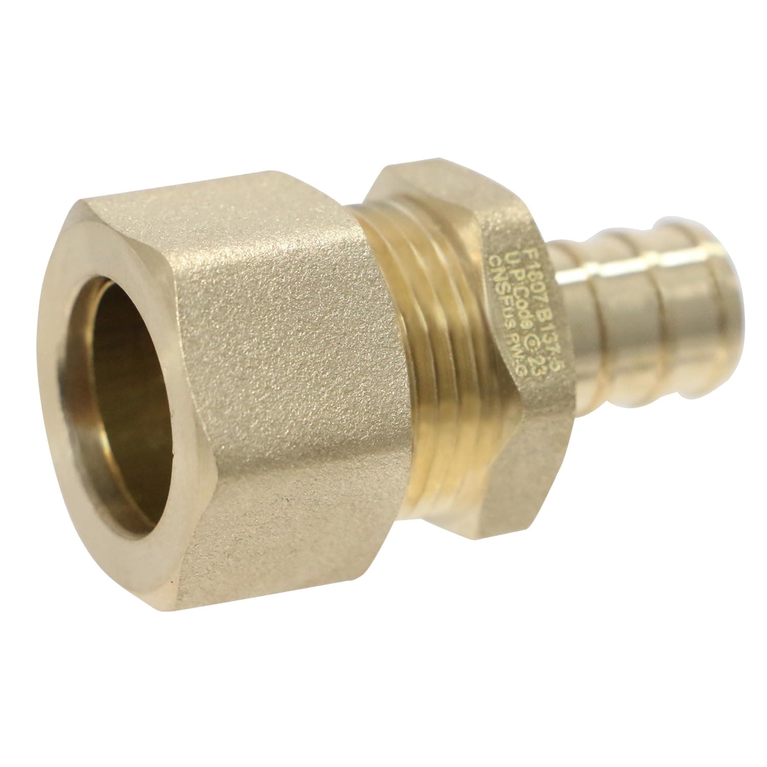 XFITTING OD compression 5/8 Inch x 1/2 Inch Pex Transition Straight Adapter, 26-5-3=2X, 2 Pieces
