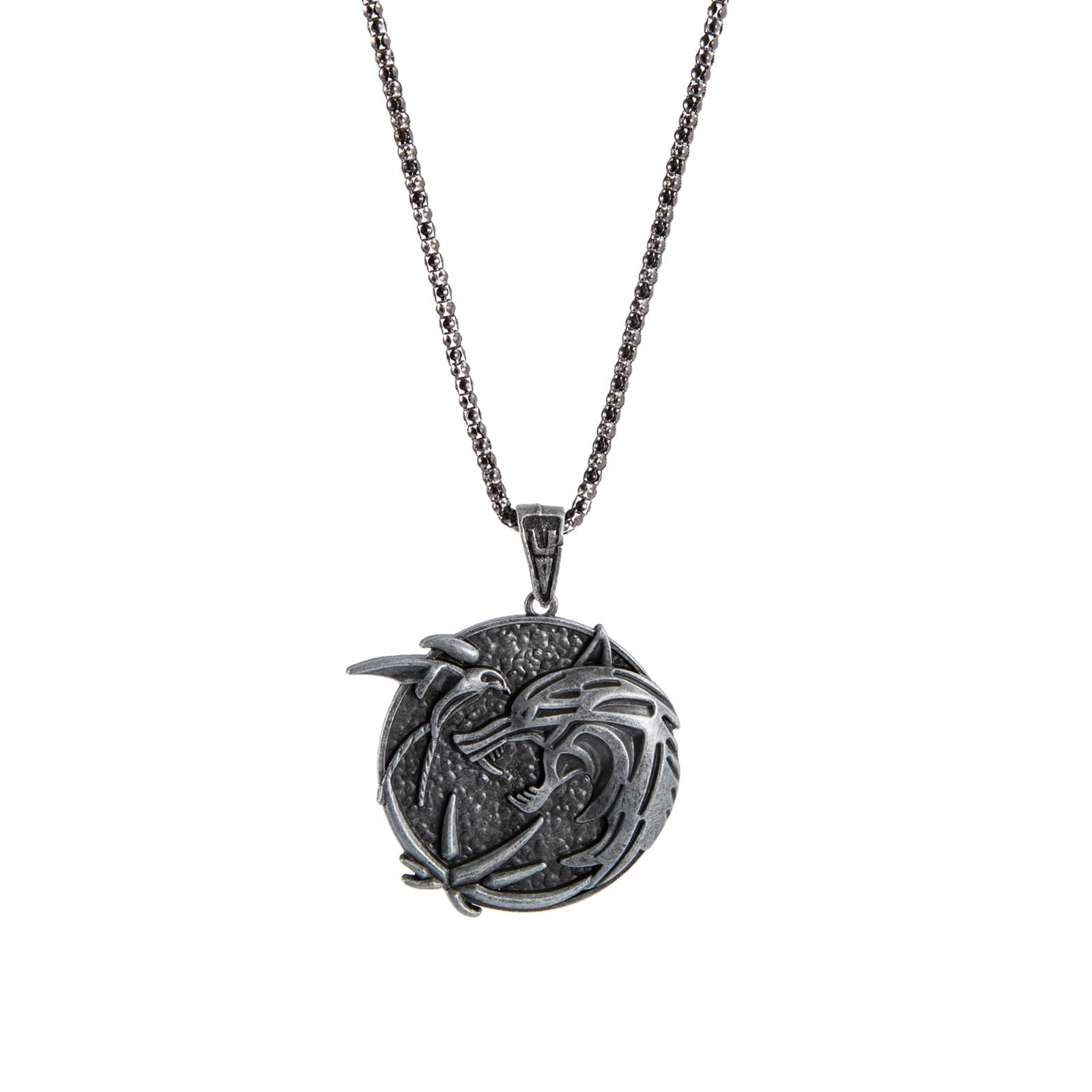 Witcher Necklace for Men Wolf Necklace for Men Witcher Medallion Necklace Wolf Jewelry Gifts for Men