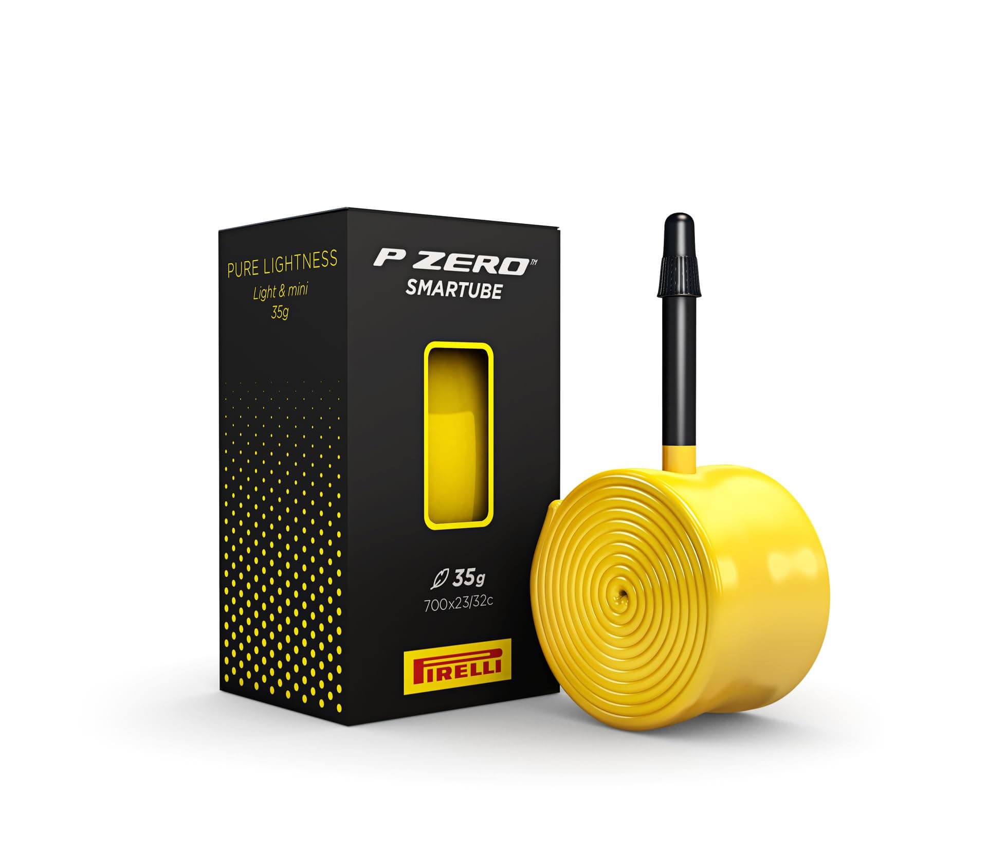 P Zero SmarTUBE Bike Inner Tube, Road – Race, Innovative Lightness & Handling, Superior Puncture Protect, (1) Yellow Inner Tube, 42 or 80 or 60mm Presta Valve / 700c Sizes