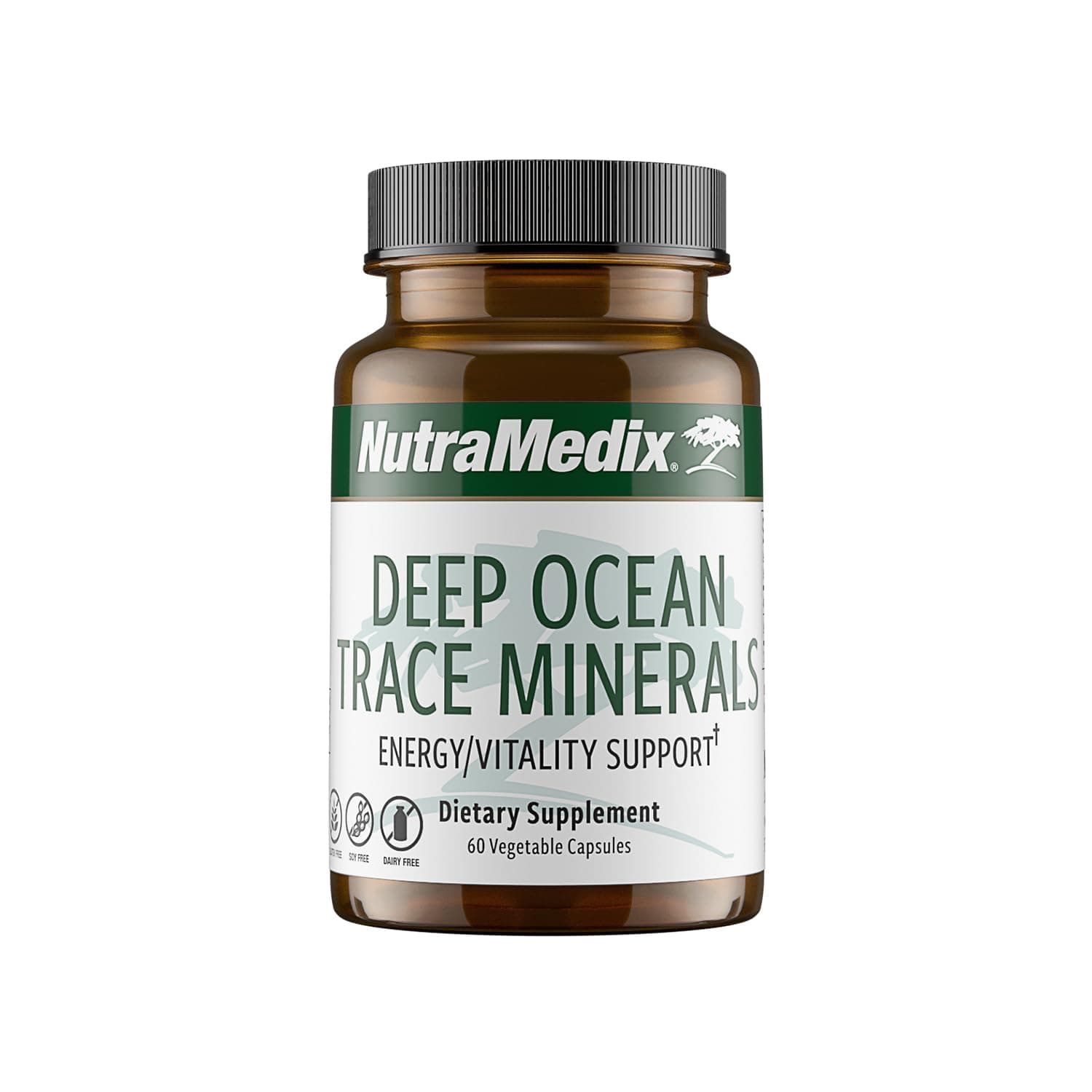 NutraMedix Deep Ocean Trace Minerals 1,000mg - Mineral & Energy Supplements - Magnesium, Zinc, Potassium, Boron, Phosphorus & Manganese - Electrolyte Support (60 Capsules)