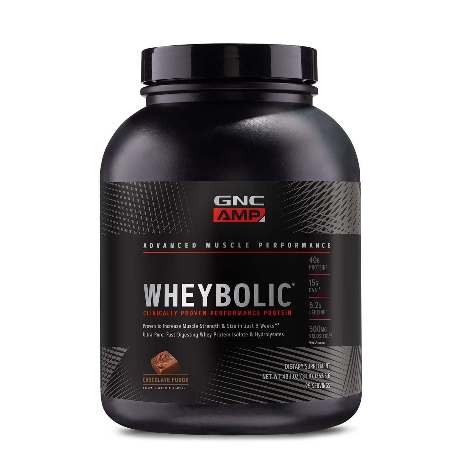 AMP WHEYBOLIC™ WHEY PROTEIN 25 SVG [(CHOCOLATE 55.1 OZ)
