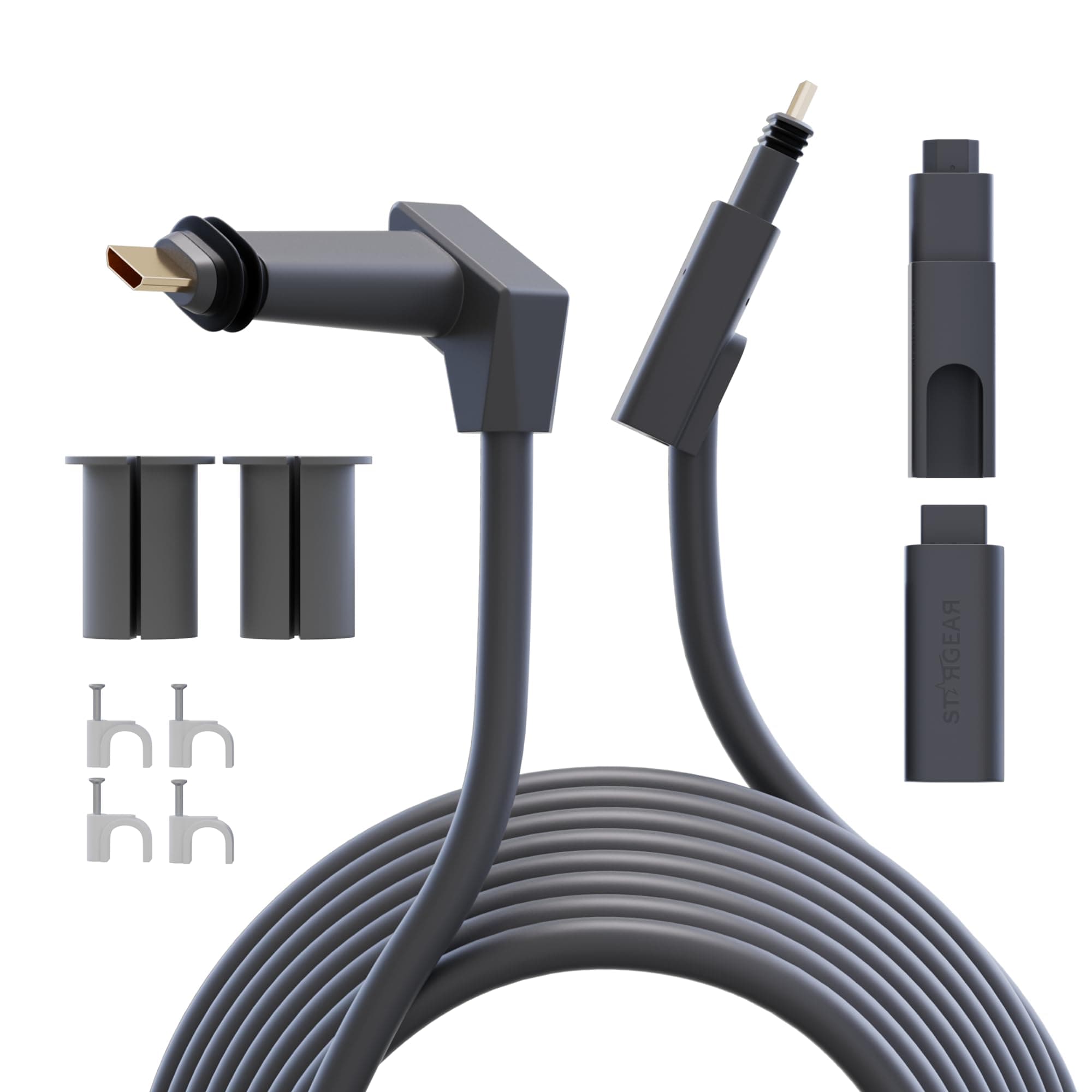 for Starlink Gen 2 Cable 75FT/23M Extension Waterproof for Starlink V2 Satellite Cable Outdoor Replacement Cord with Mounting Accessories and End Caps
