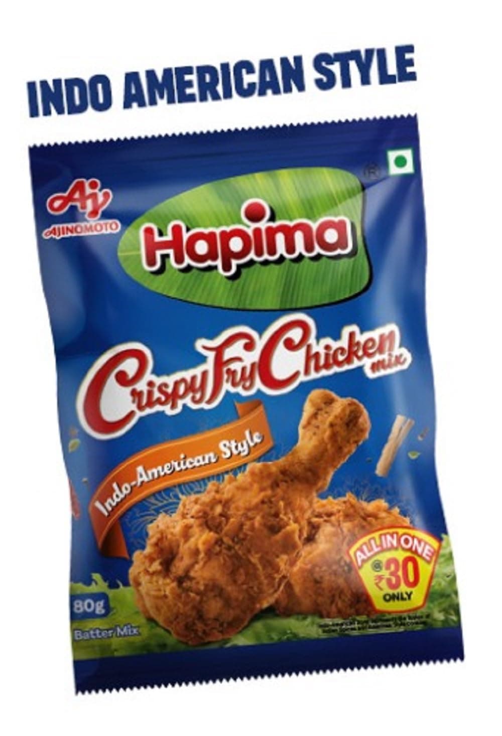 Hapima Crispy Fry Chicken Mix Indo Americal style 400 Gram- Pack of 5 (Each 80g)