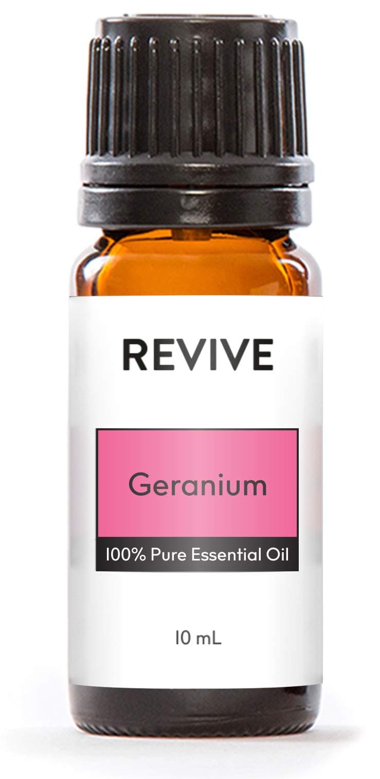Geranium Essential Oil by Revive Essential Oils - 100% Pure Therapeutic Grade, for Diffuser, Humidifier, Massage, Aromatherapy, Skin & Hair Care