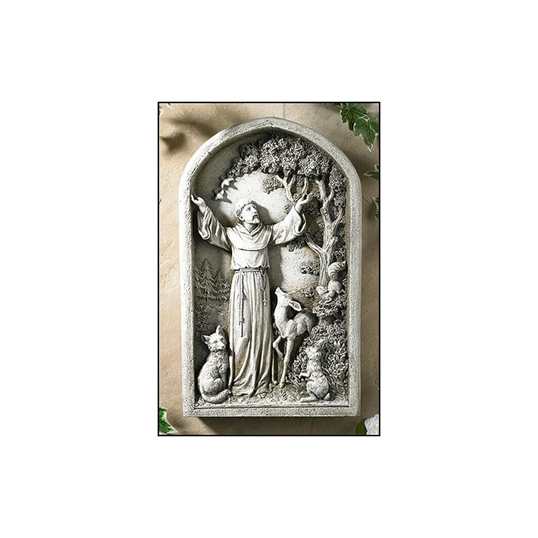 Saint St Francis Patron of Animals Peace Tree Figurine Patio Garden Home Statue