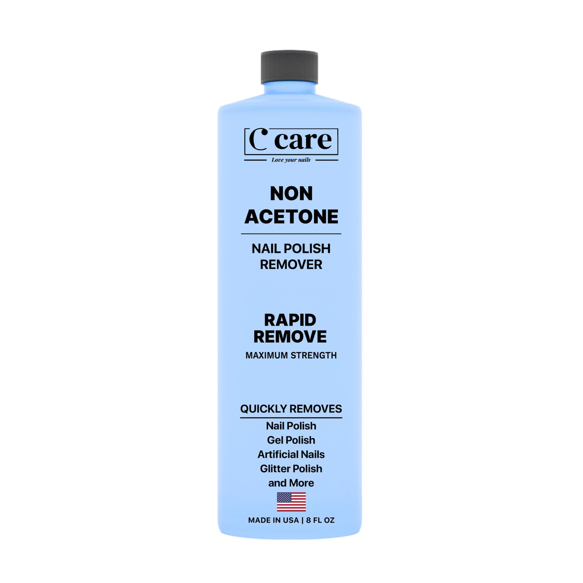 Gentle Touch Non-Acetone Nail Polish Remover | Nourishing Formula | Professional Quality | Rapid Remove | Non-Drying | 8 Fl oz