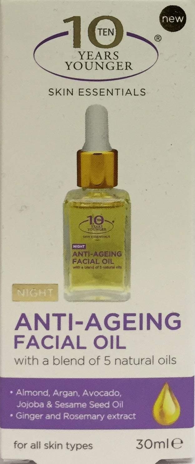 10 Years Younger Skin Essentials Anti-Ageing Facial Oil 30ml
