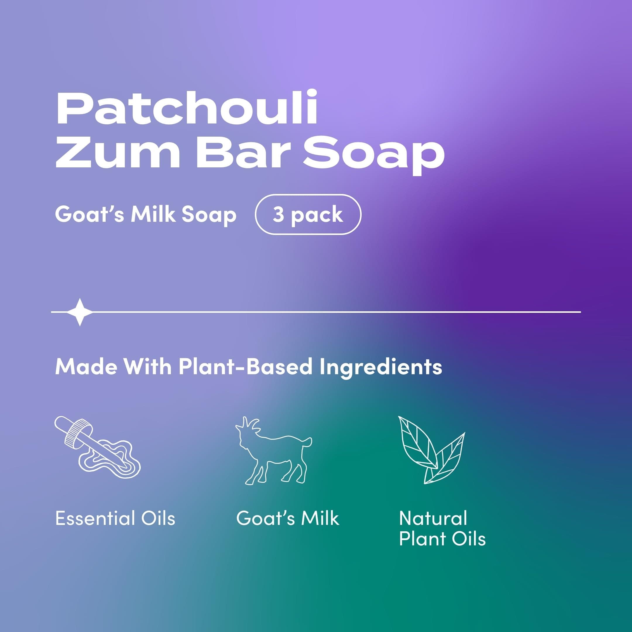 Patchouli Zum Bars Multipack (3 Count)by Indigo Wild by Indigo WildZum Bar