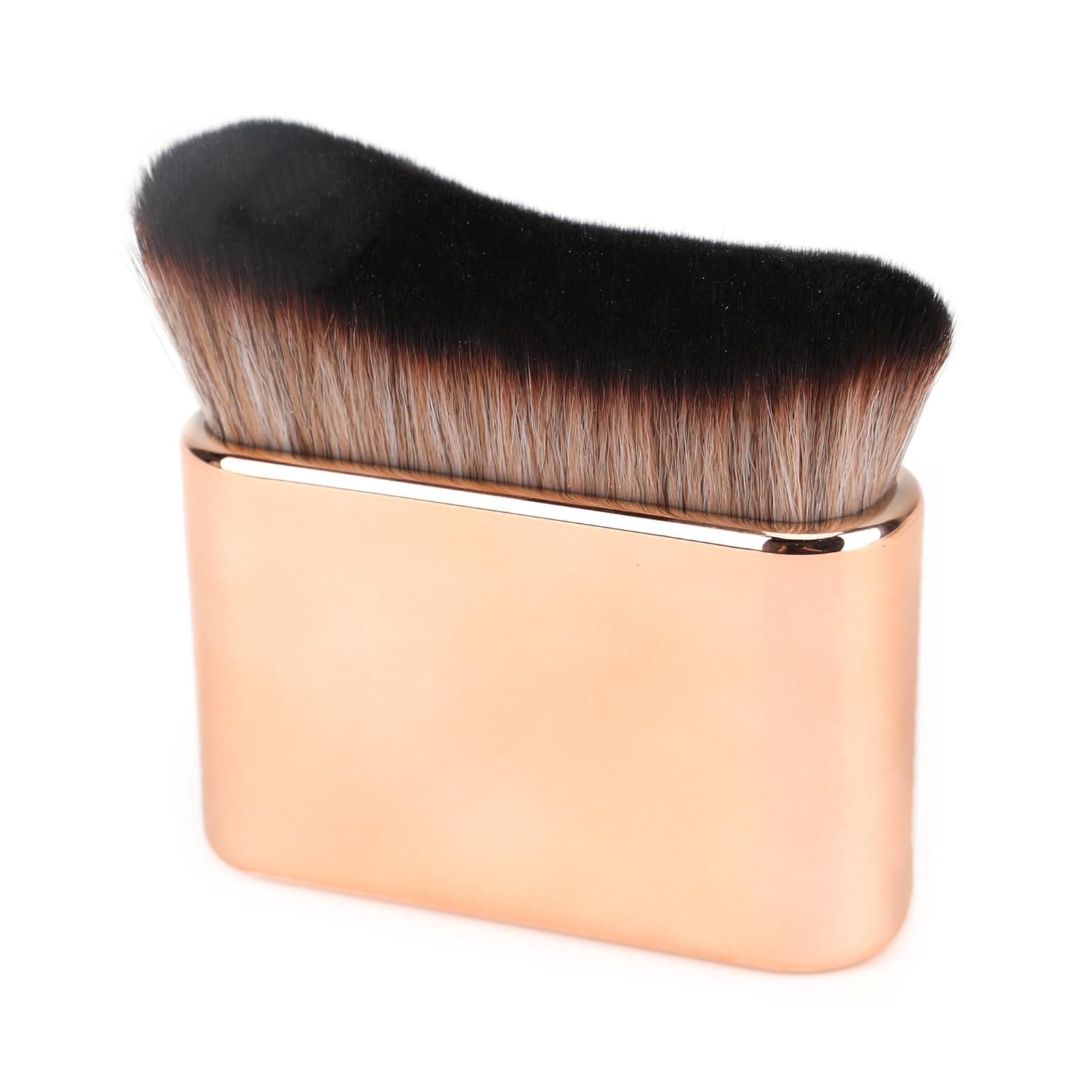 Tanning Brush, Soft Dense Rose Gold Fake Tan Blending Brush Kabuki Brush, Self Tan Applicator for Body Wavy Shape Body Brush By It Can Help You Quickly Comprehensively Apply Makeup Beauty Essential