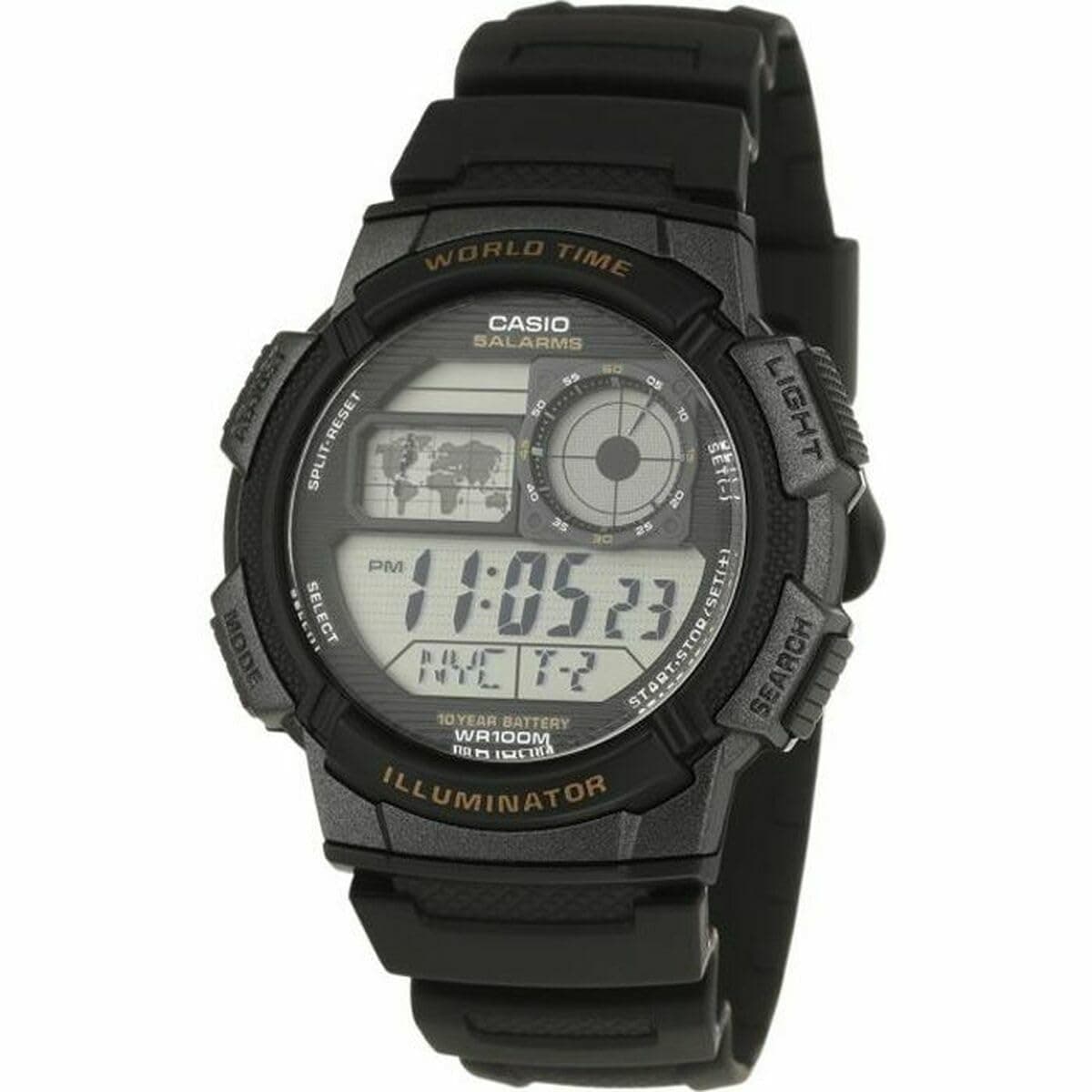 Men's Digital Quartz Watch with Plastic Strap AE-1000W-1AVEF