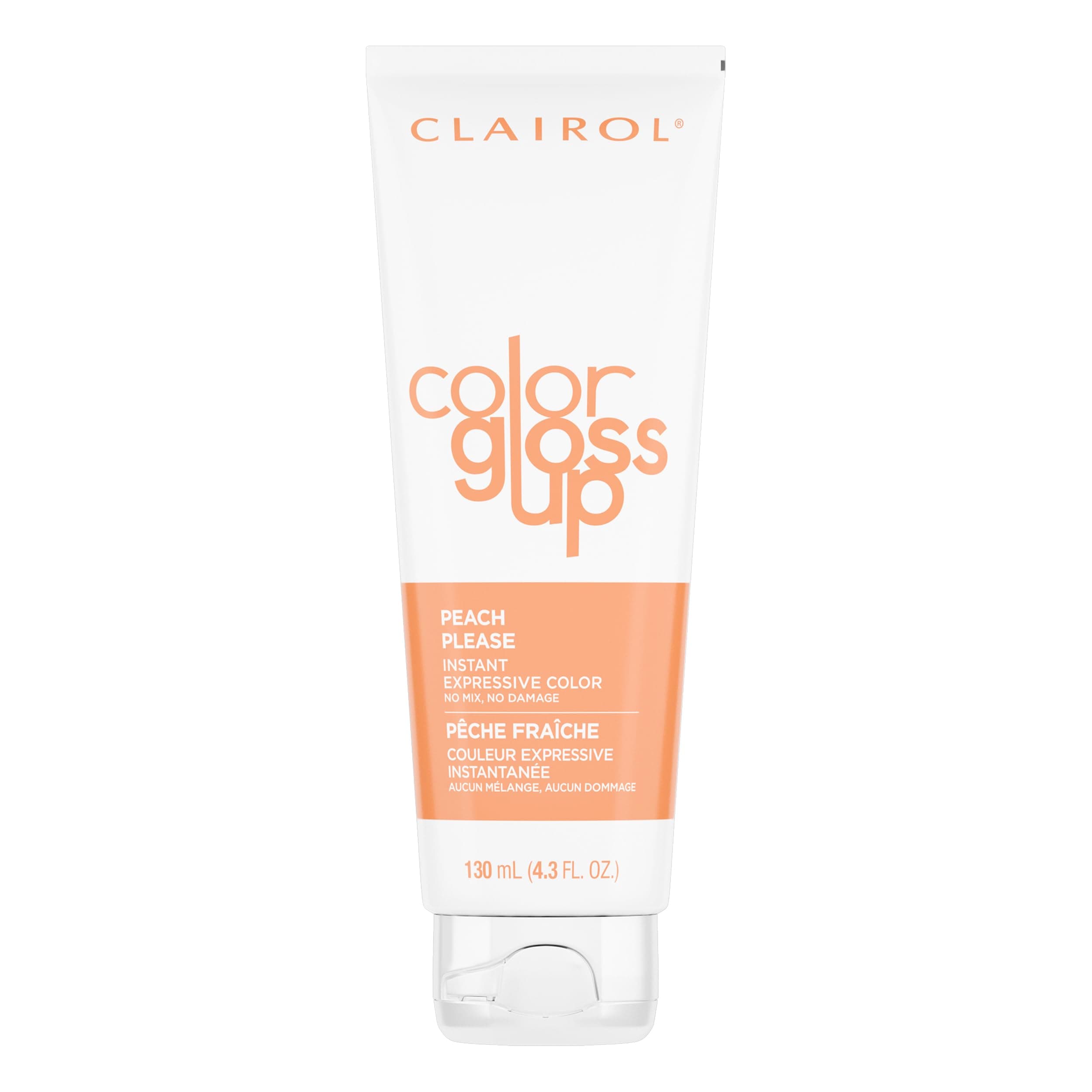 Clairol Color Gloss Up Temporary Hair Dye, Peach Please Hair Color, Pack of 1