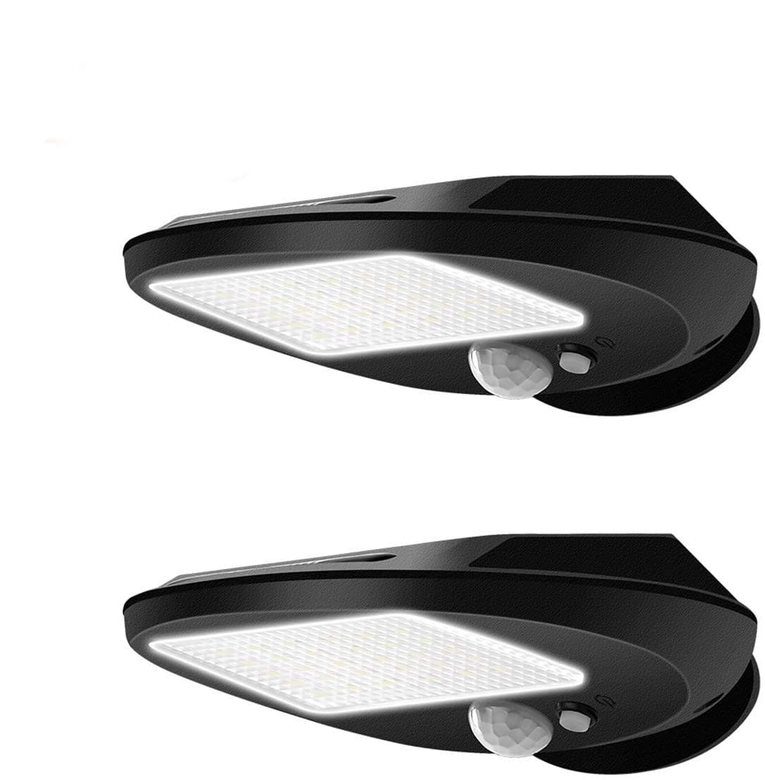 30 LED Solar Lights, EMIUP Outdoor Solar Motion Sensor Lights Security Waterproof Wireless Bright for Driveway Garden Wall Deck Yard Patio Step Stair (2 Pack)