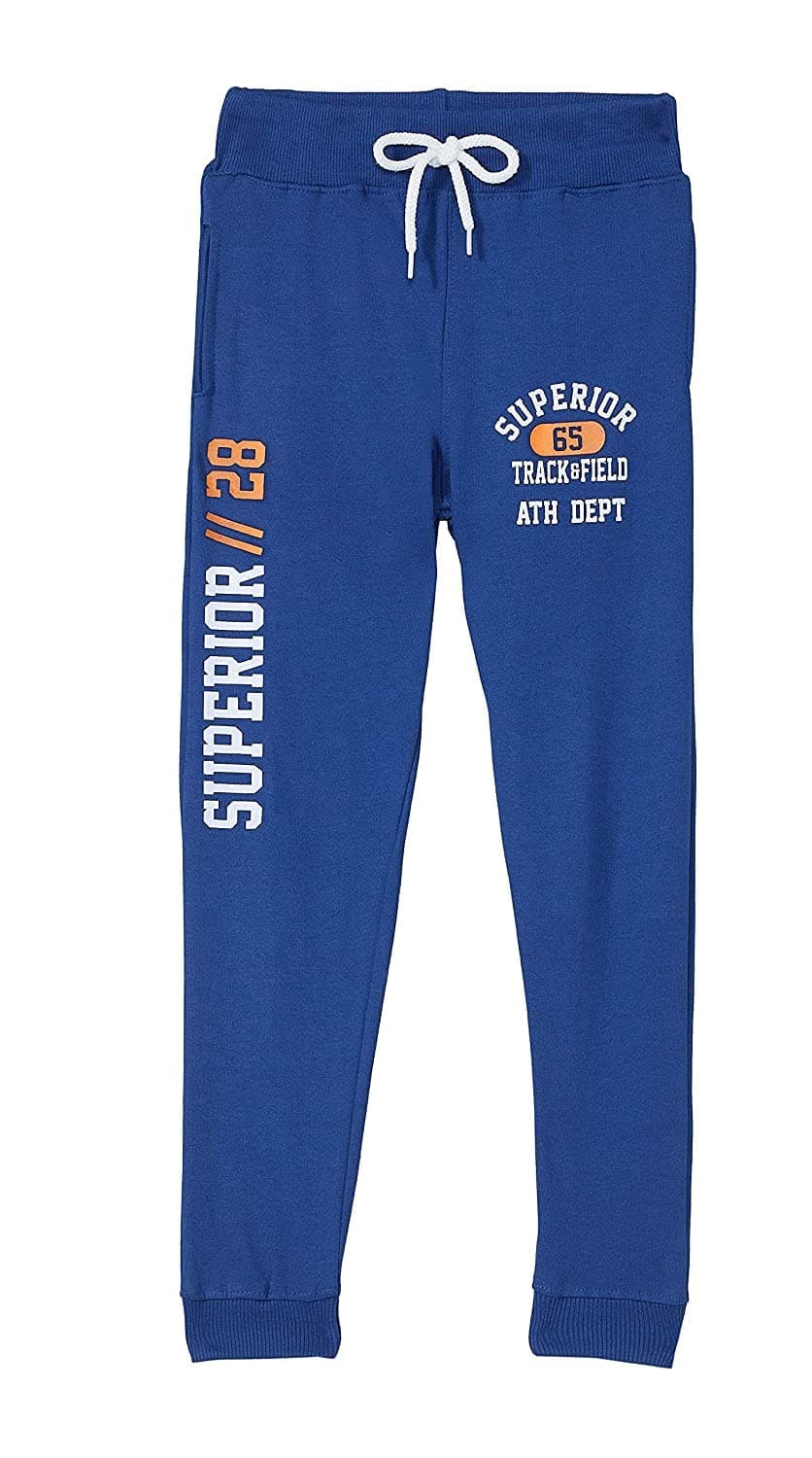 T2F Boy's Regular Fit Printed Cotton Joggers Track Pants