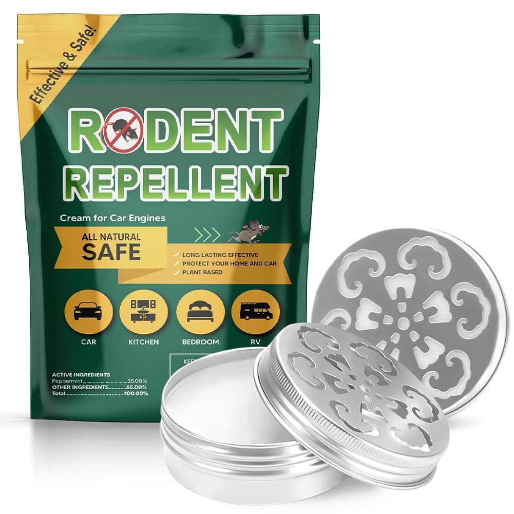 Rodent Repellent for Car Engines, Mouse Repellents for Car, Pest Repellant, Cars Rodent Repellent Under Hood, Keeping Rodents Out of House, Peppermint to Repel Mice and Rat Repellent-2P