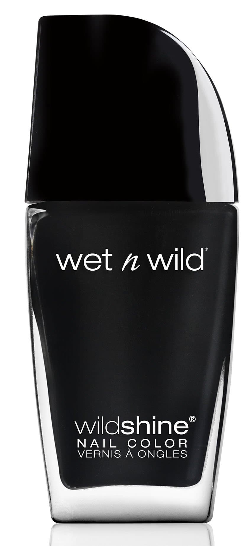 Wet n Wild Black Creme Wild Shine Nail Colour Nail Polish - 12.3 ML