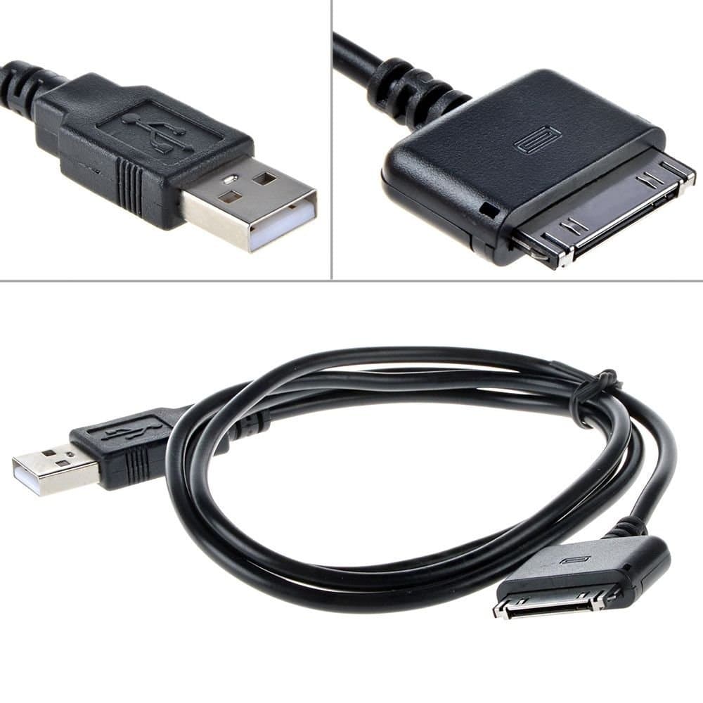 EPtechUSB Cable Cord for NOOK HD 7 in BNTV400 8GB Data Sync Charger Black Ship from USA