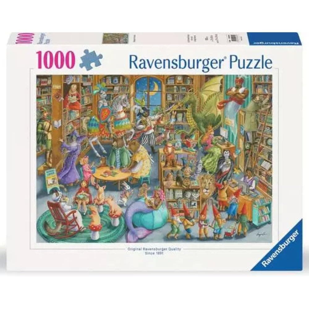Ravensburger Midnight at The Library 1000 Piece Jigsaw Puzzle for Adults - 12000489 - Handmade Touring Made in Germany - All Pieces Fit Perfectly