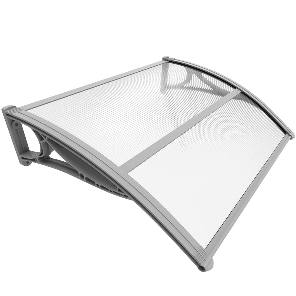 Front Door Canopy Outdoor Awning, Rain Shelter for Back Door, Porch, Patio, Window, 100 x 80 cm
