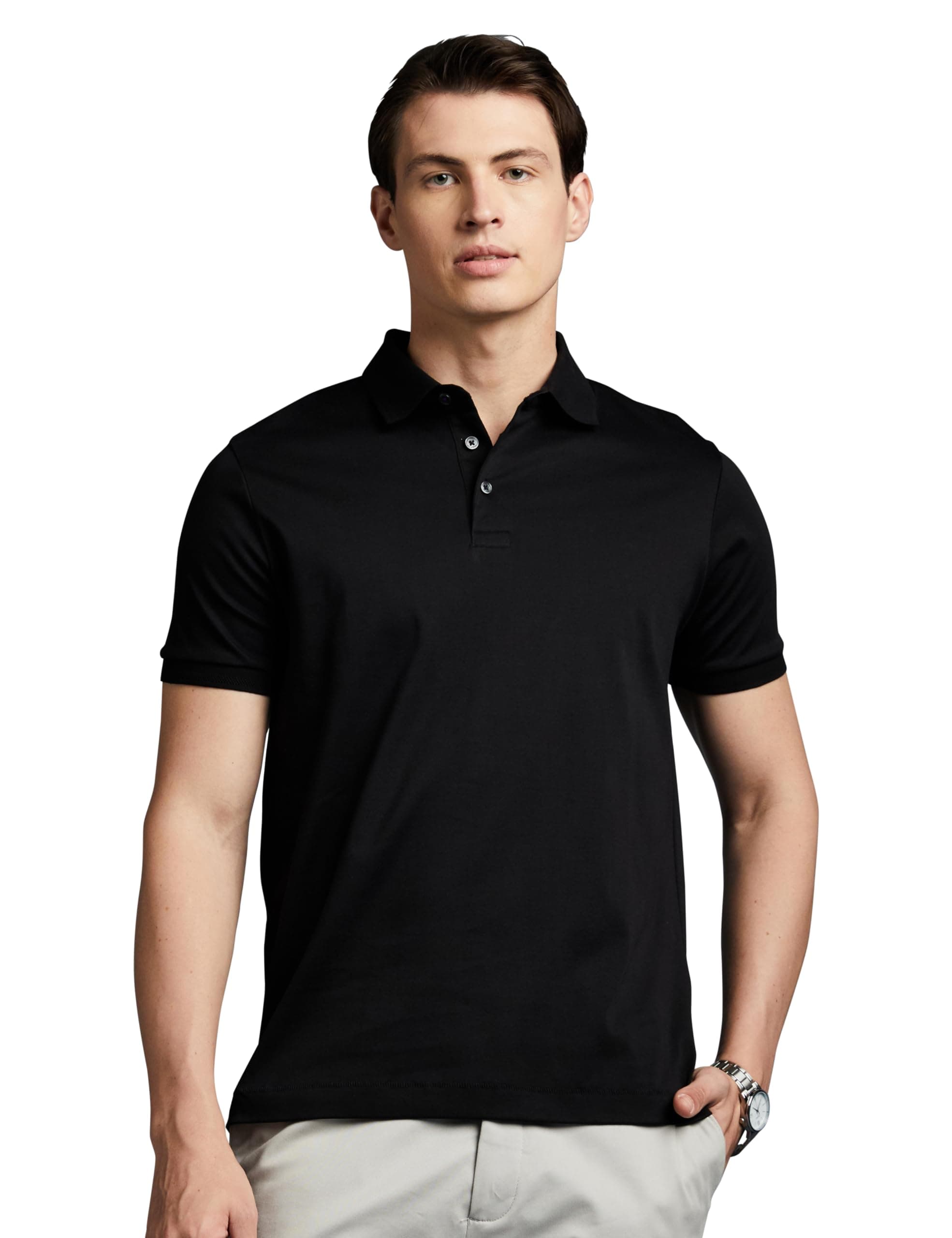 Symbol Premium Men Super Soft Classic Polo T-Shirt: Regular Fit