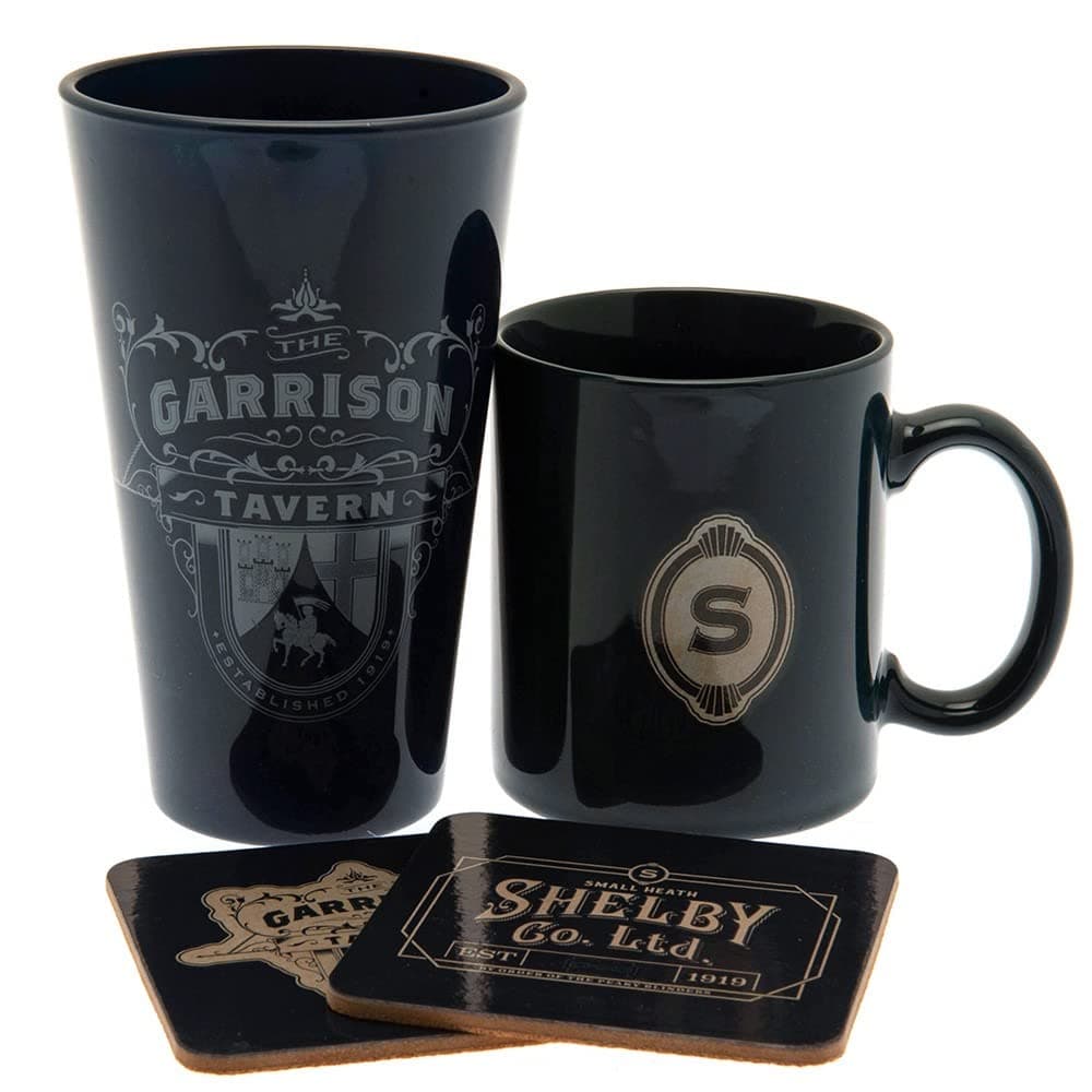 – PEAKY BLINDERS – Pck Glass XXL + Mug + 2 Coasters The Garrison