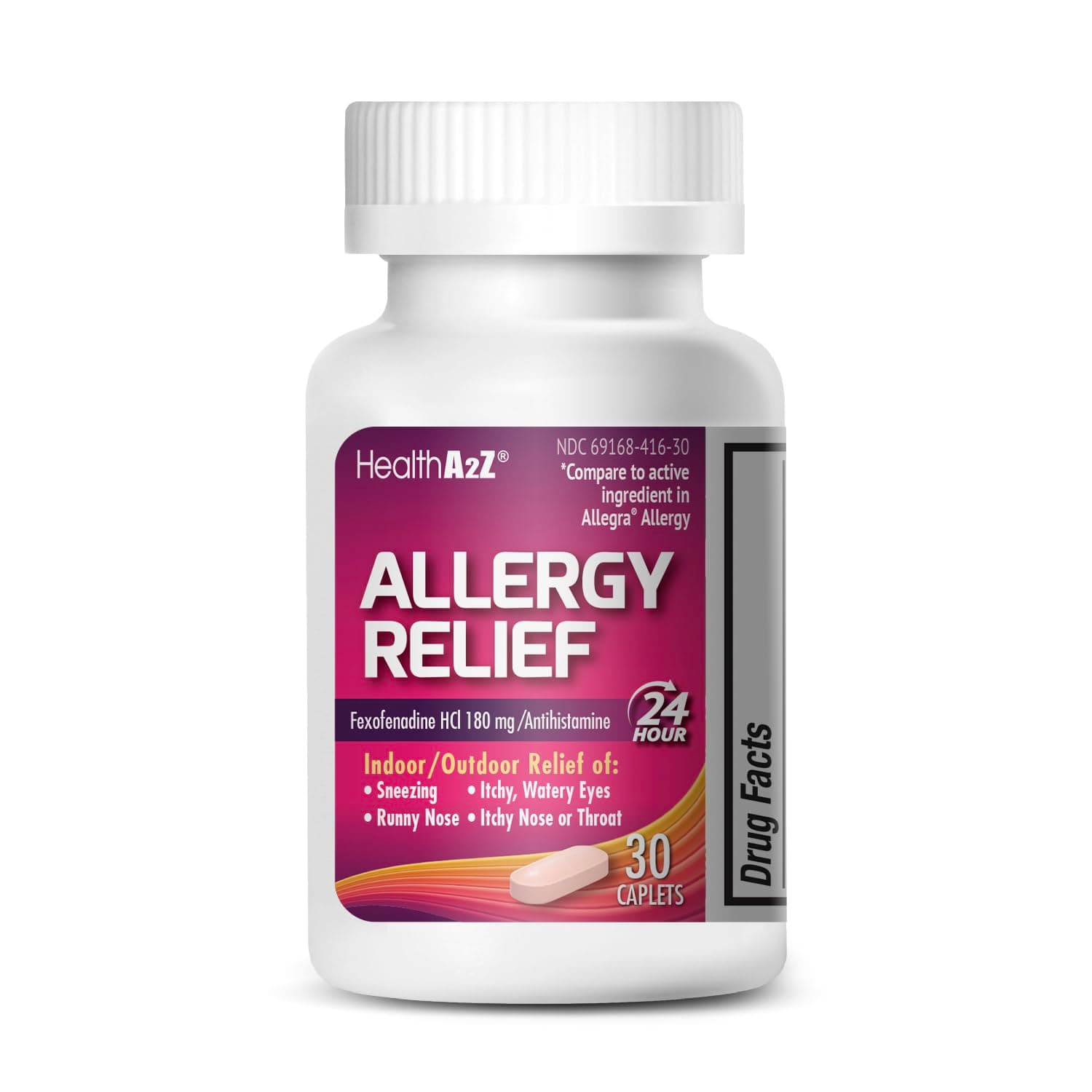 HealthA2Z Allergy Relief, Fexofenadine HCI 180mg
