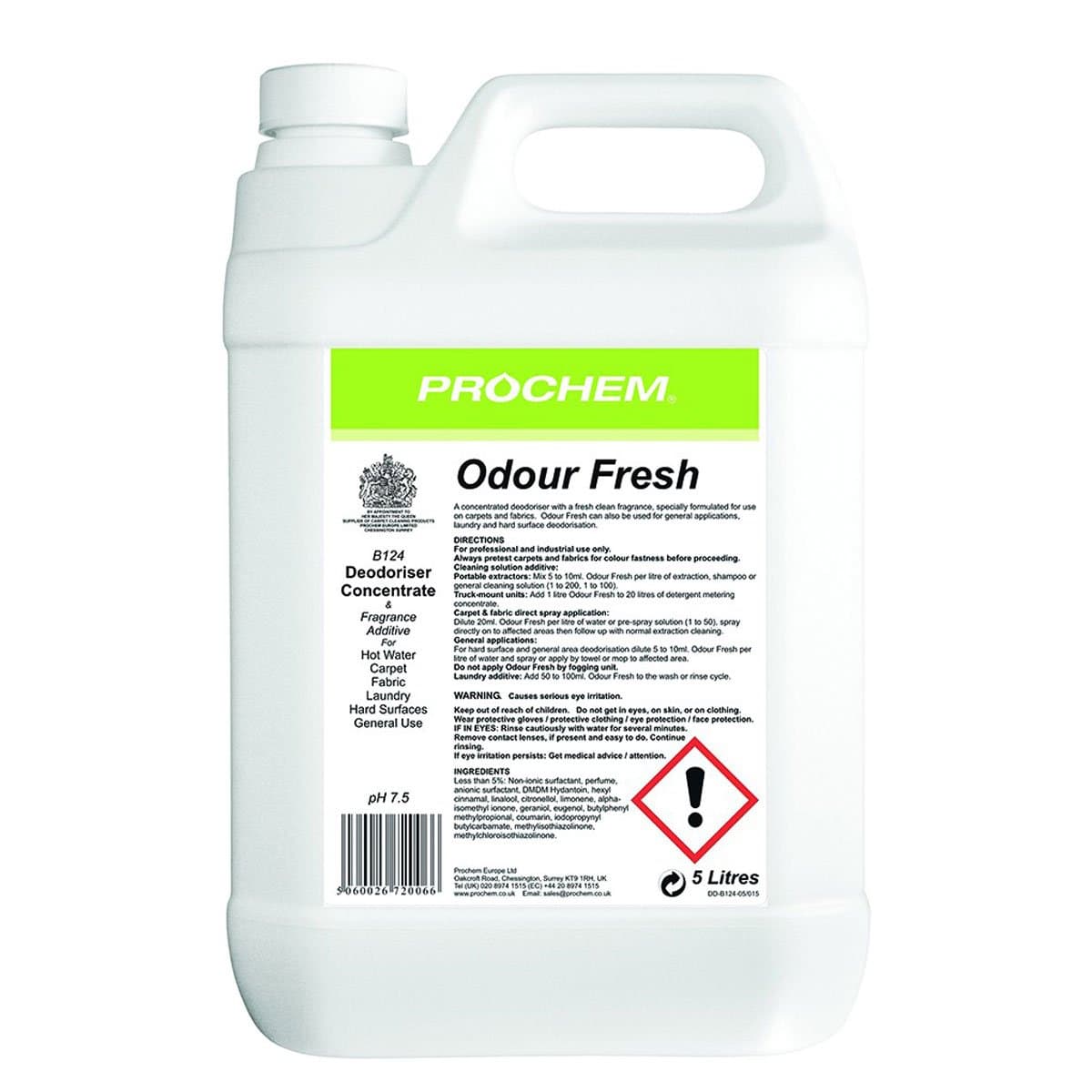 Prochem Odour Fresh Professional General Purpose Deodoriser Concentrate 5l