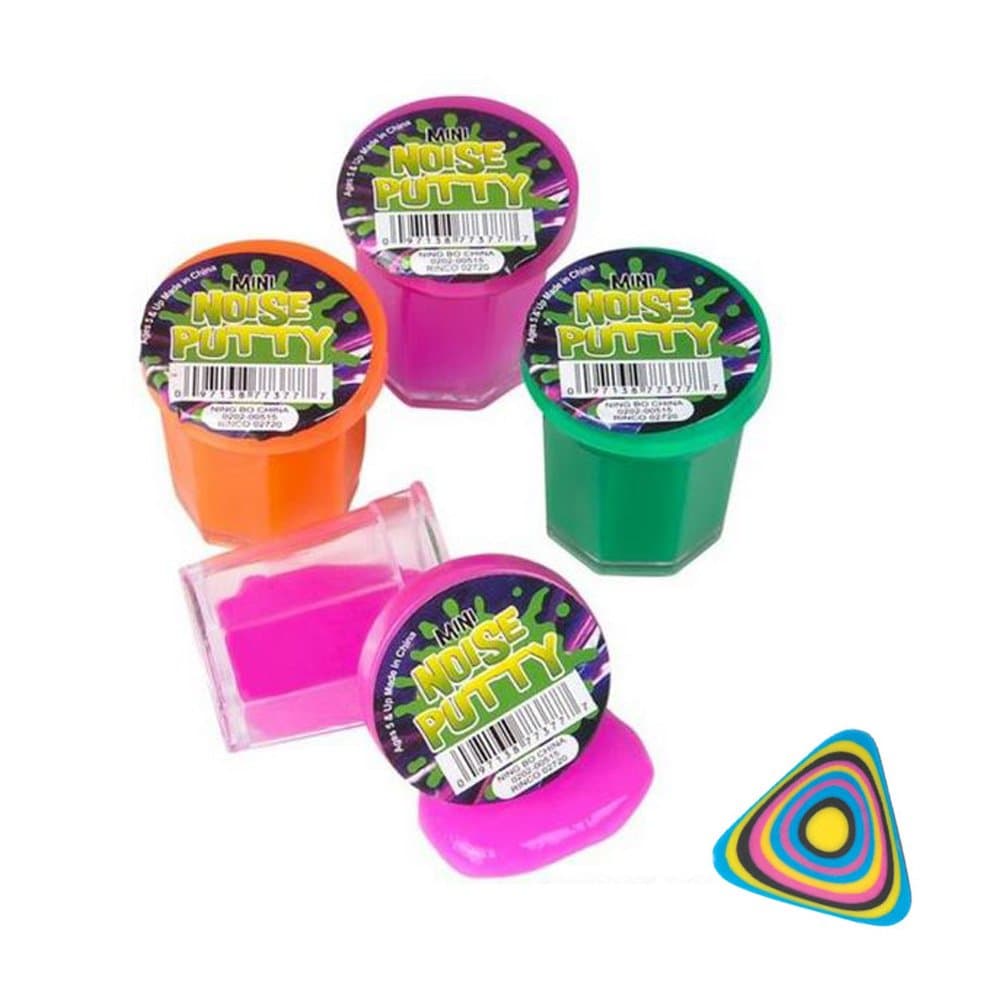 Mini Noise Putty Slime Pack of 24 and 1 Vortex Eraser
