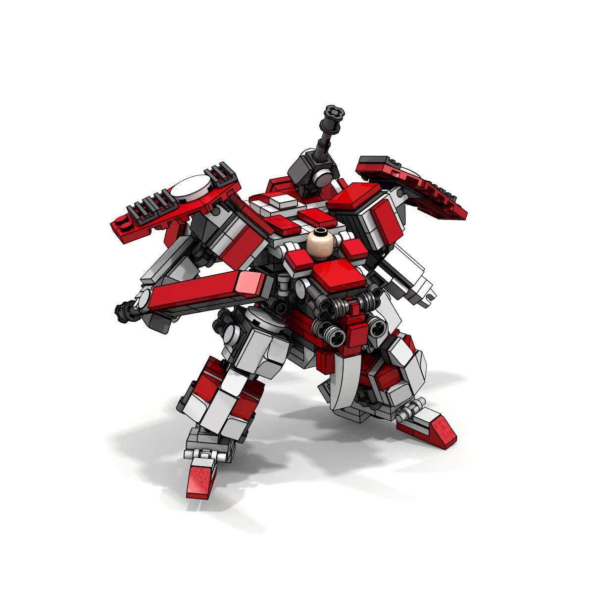 LetMay Original Series Hunting Man MOC Frame Mech Building Blocks Robot 344 Parts