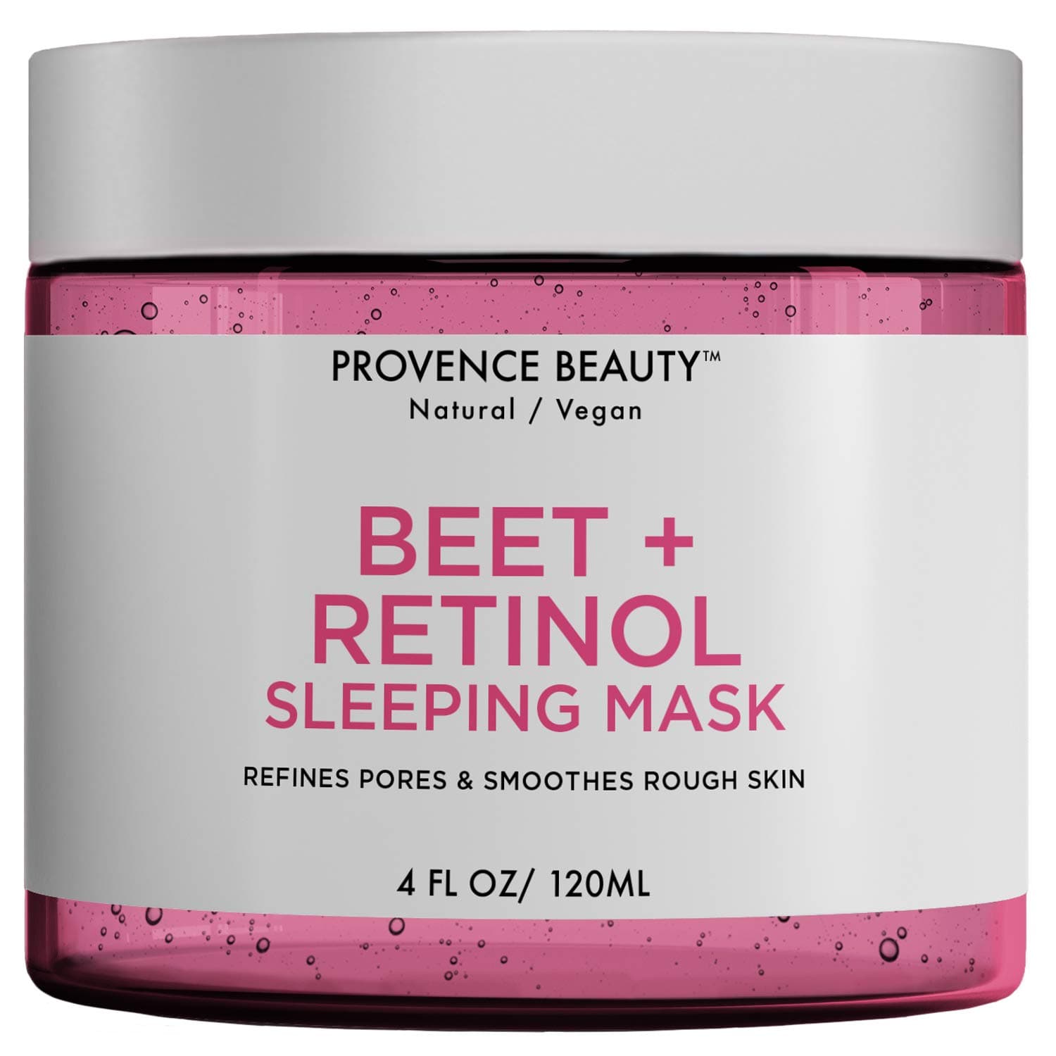 Beet and Retinol Gel Face Mask - Hydrating Face and Neck Moisturizer for Anti Aging, Wrinkle, Acne, Firming and Dry Skin - Organic Facial Mask for Women, Men and all Skin Types - 4 Fl Oz