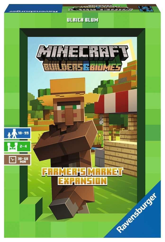 Minecraft: Builders & Biomes - Farmer's Market Expansion Strategy Board Game Ages 10 & Up - Amazon Exclusive