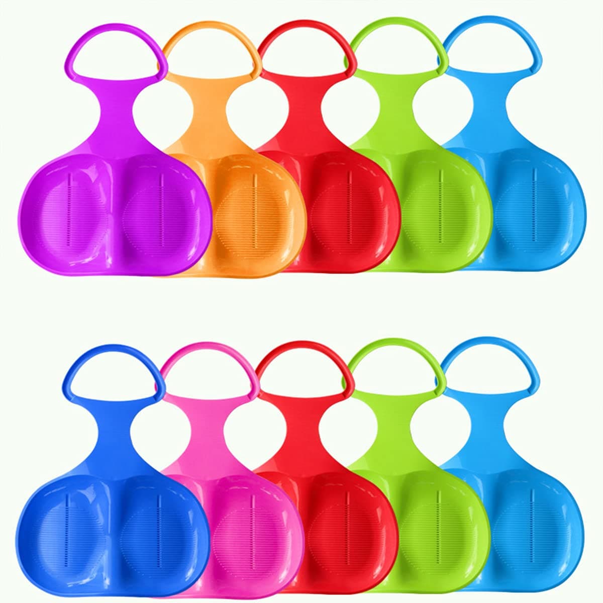 Snow Board for Kids | Snow Sled Board,Outdoor Winter Plastic Skiing Boards Snow Grass Sand Sled Board Ski Pad Snowboard Saucer Sled Luge for Kids/Adult (SizeM-1Pcs)