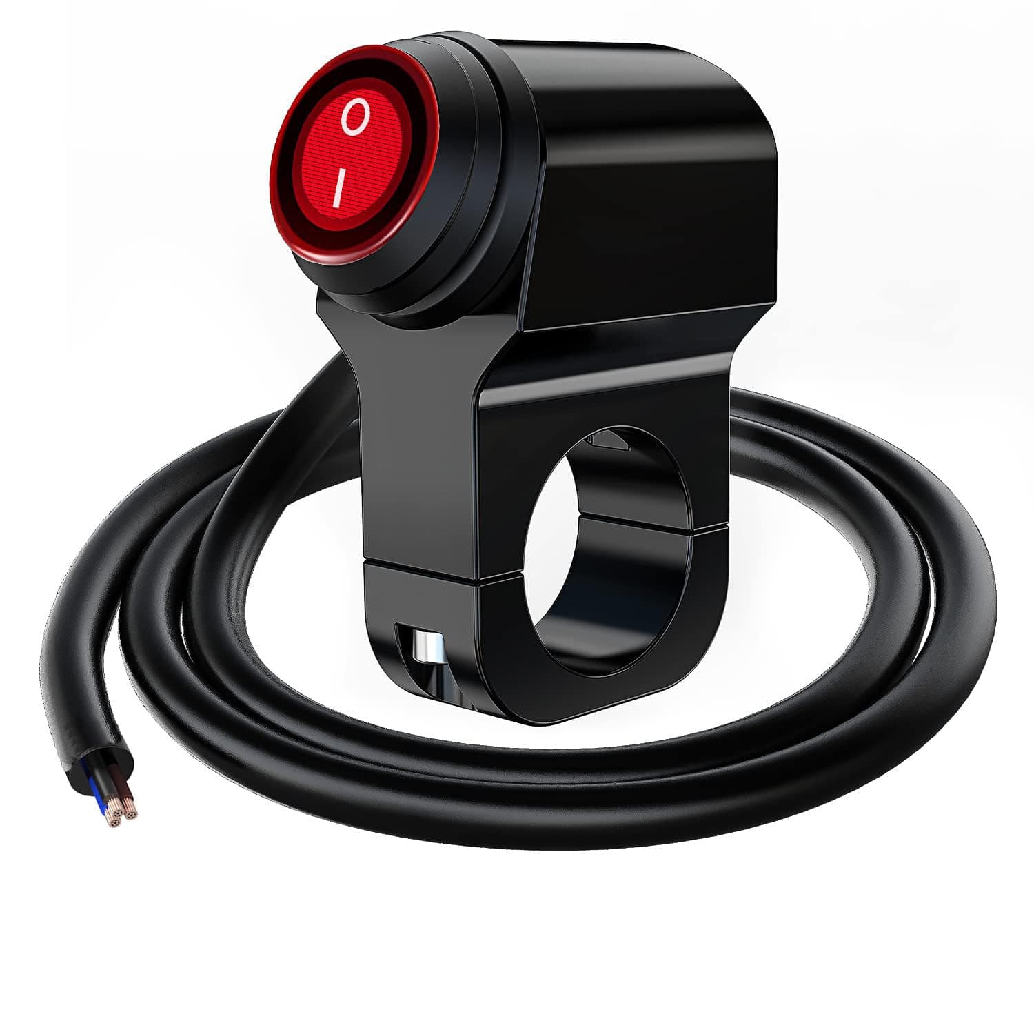 Gebildet 12V Motorcycle ATV Waterproof Handlebar Headlight Switch, Fog Spot Light LED On Off Switch