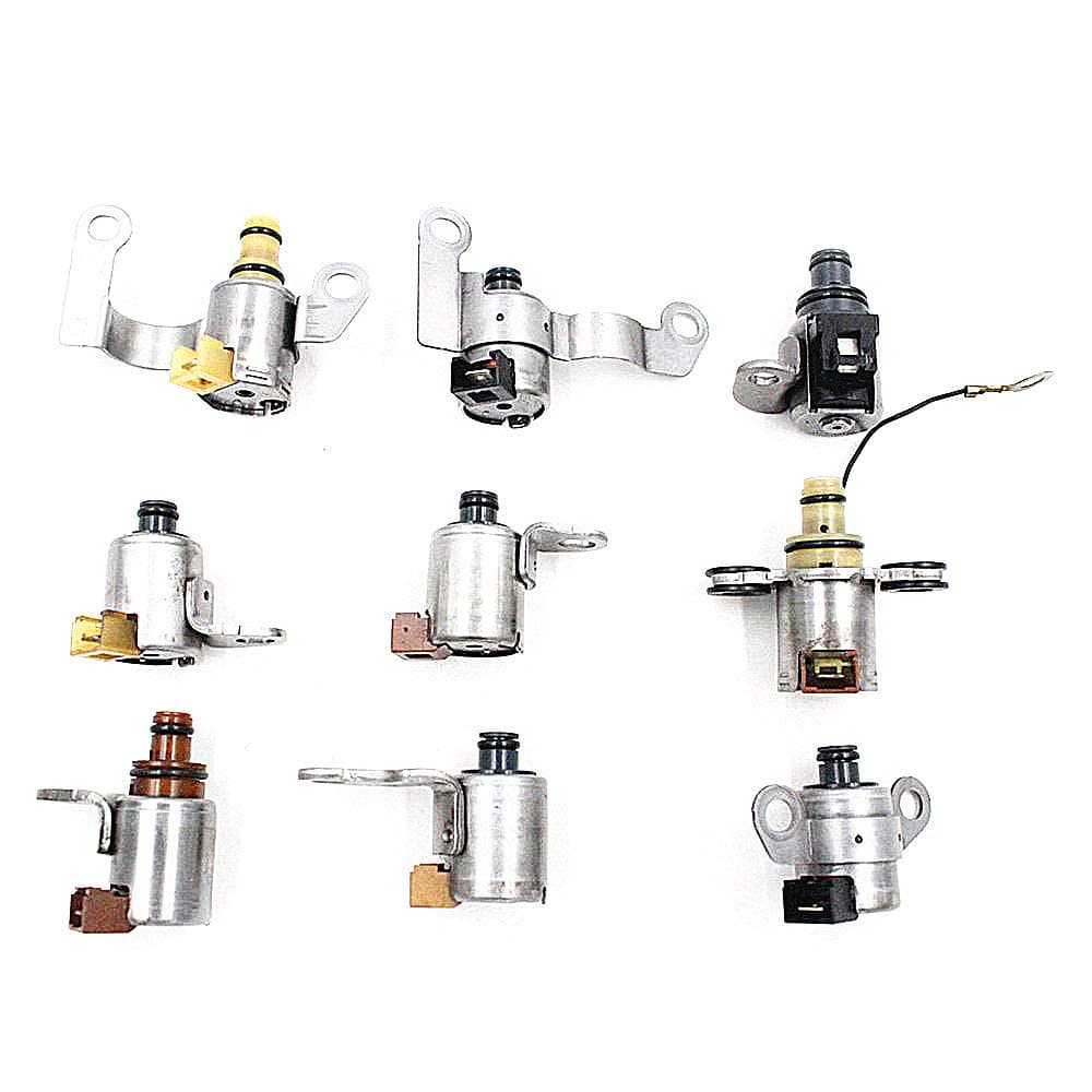 JF506E 09A 5F31J Transmission Shift Solenoid Gearbox Set 9 Piece Kit Fit For VW Jaguar N88 N89 N90 N91 N92 N93 N281 N282 N283 Transpeed Solenoid RE5F01A RE5FO1A