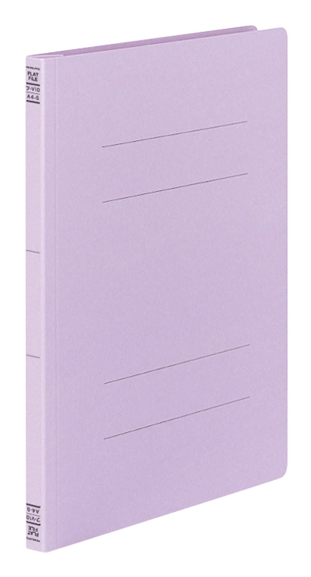 Kokuyo flat file paper cover resin binding tool 2 hole A4 150-sheet purple off -V10V