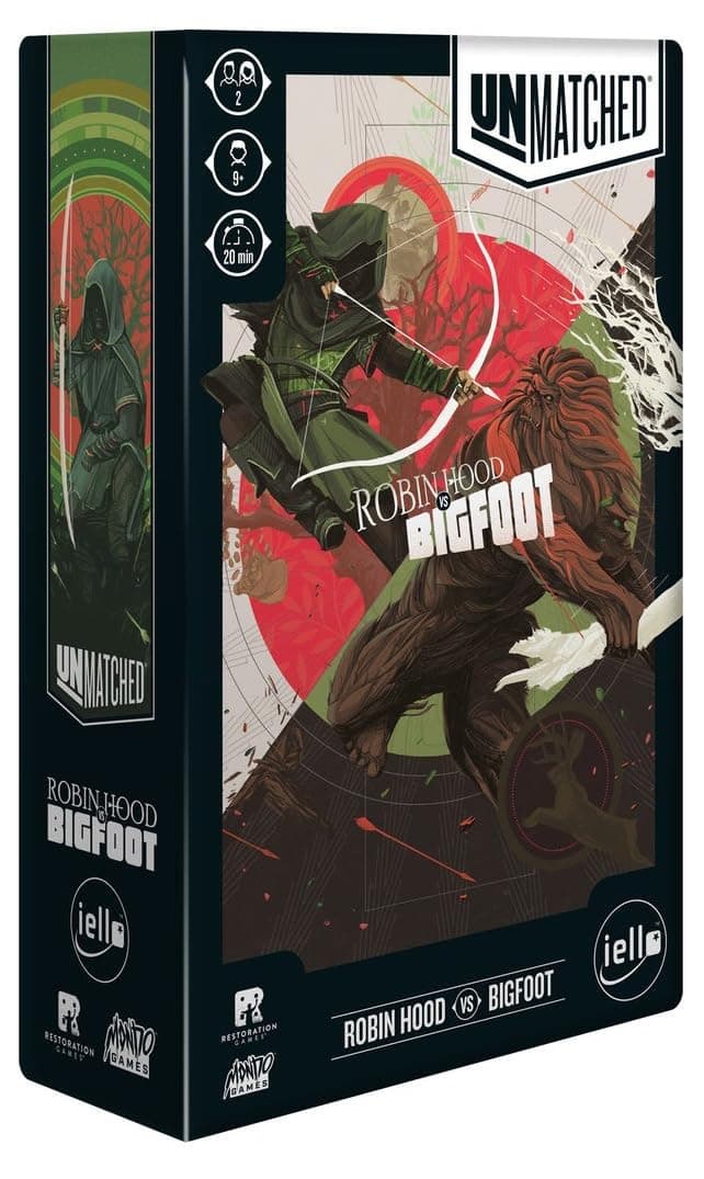 Unmatched - Robin Hood vs Big Foot | Card Game | Ages 9+ | 2 Players | 20 mins Minutes Playing Time
