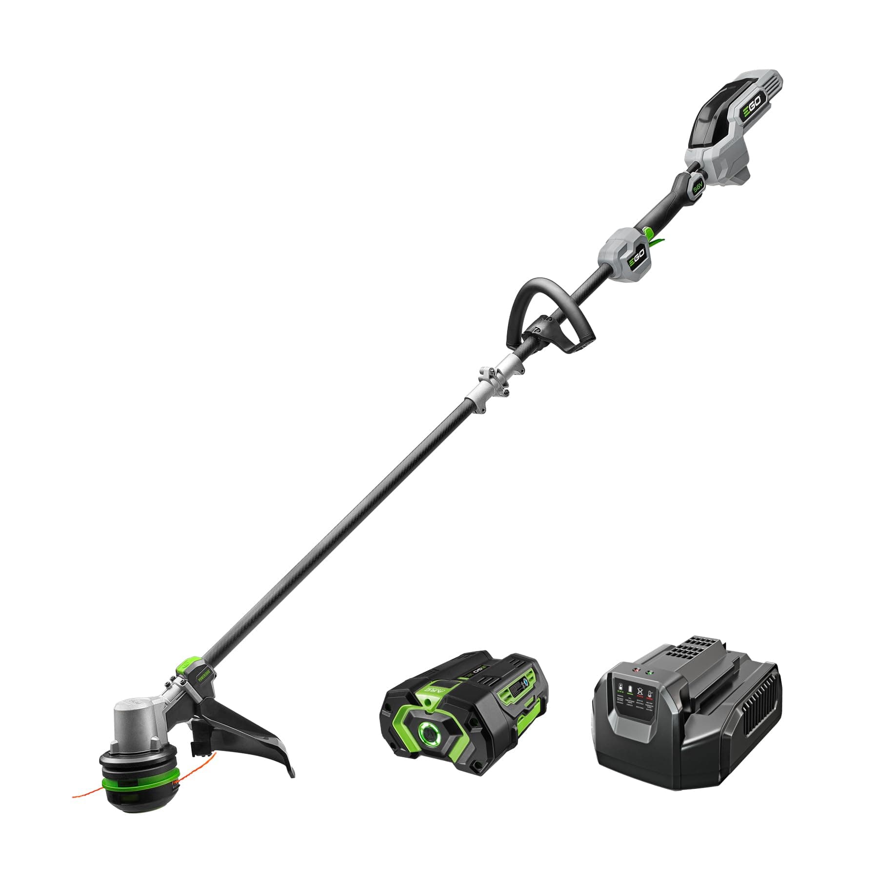 EGO POWER+ String Trimmer, Battery Powered, 15" Trimmer for Weeds and Grass with POWERLOAD, Includes 56V 4.0Ah Battery and Charger - ST1523S