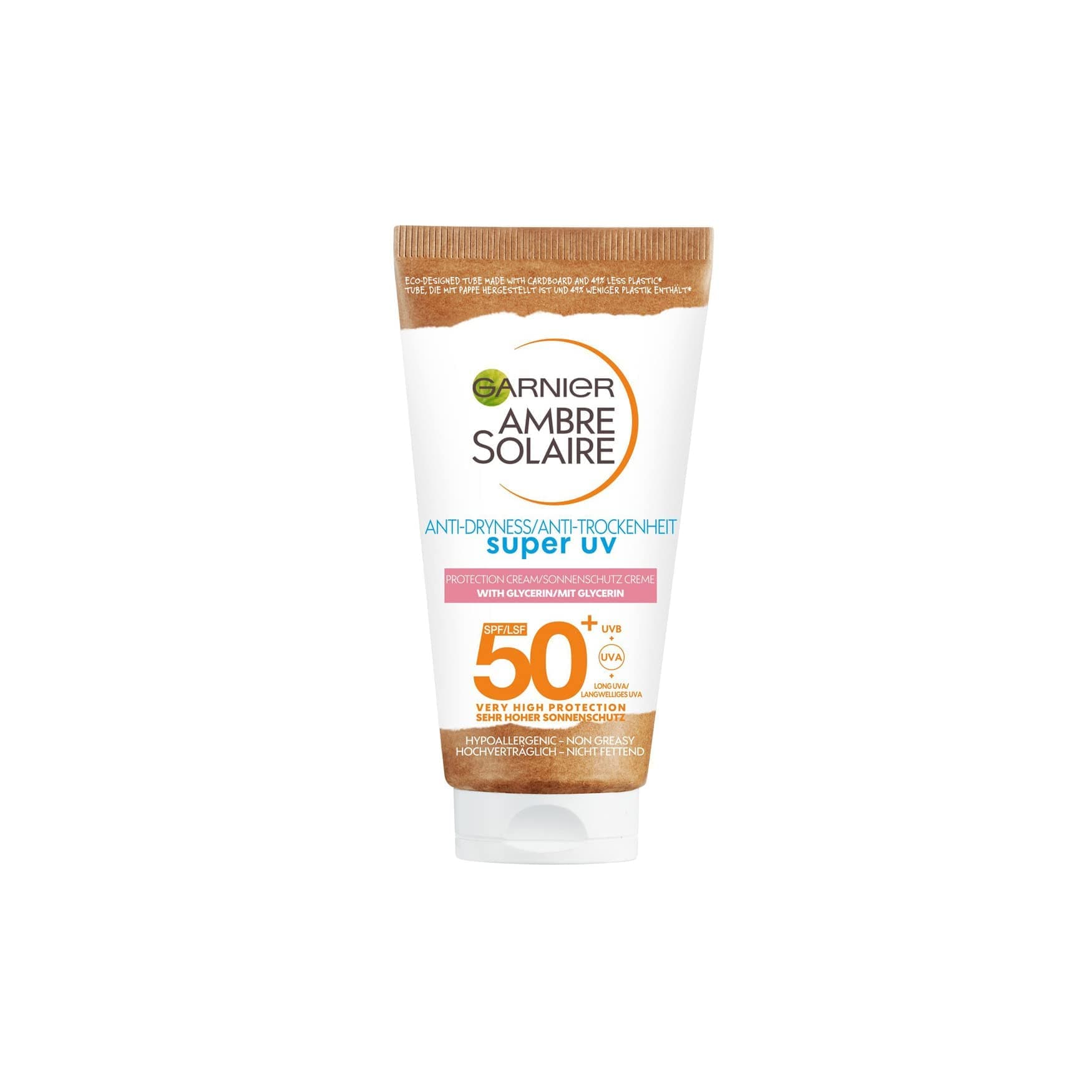 Garnier Ambre Solaire Advanced Sunscreen for Sensitive Skin SPF 50+ 1.7 fl oz (50 ml) x 3 Packs