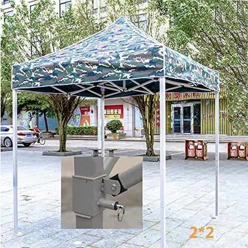 Gazebo WYZQQ Outdoor Camouflage Awning Tent, Bold Folding Telescopic Adjustment Bracket, Double-Layer Thickened Camouflage Oxford Cloth, Portable Tent, Suitable for Outdoor Camping Market Courtyard
