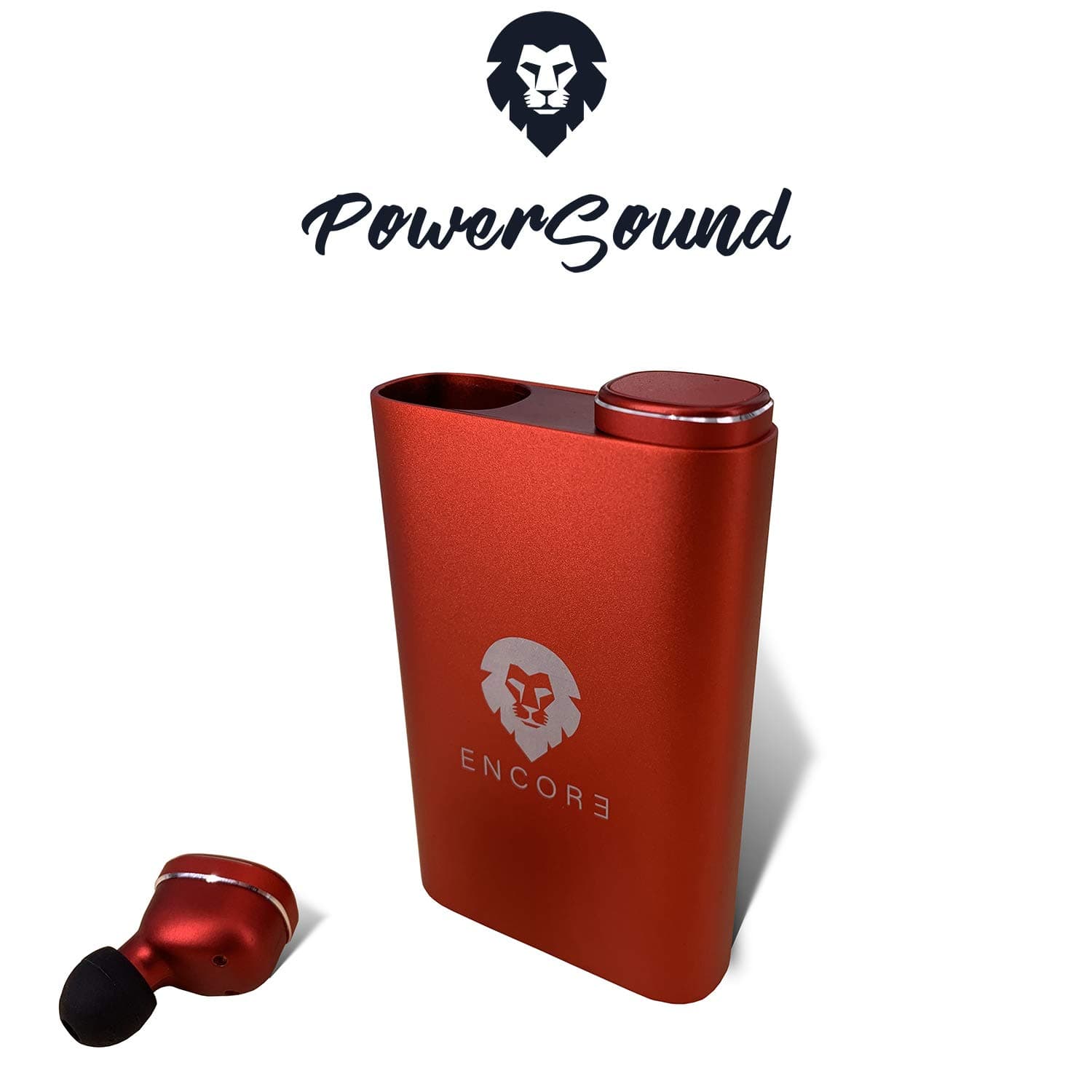 Encore Wireless earphones, Power Sound, European brand, bluetooth headphones, 70h stereo play time. 2in1 Earbuds with power banks, portable charger case. For mobile phone, tablet, pc iOS and Android