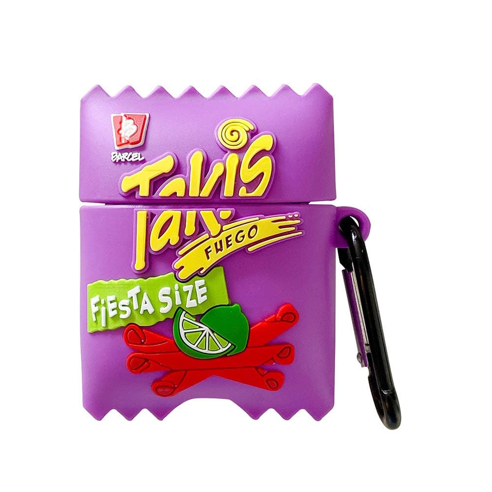 Airpods 1/2 Case,YAKFX Fashion Takis Crewma Animation Design, Interesting Luxurious and Soft Silicone Airpod Protective Shell, Suitable for Airpod 1/2. (Takis)