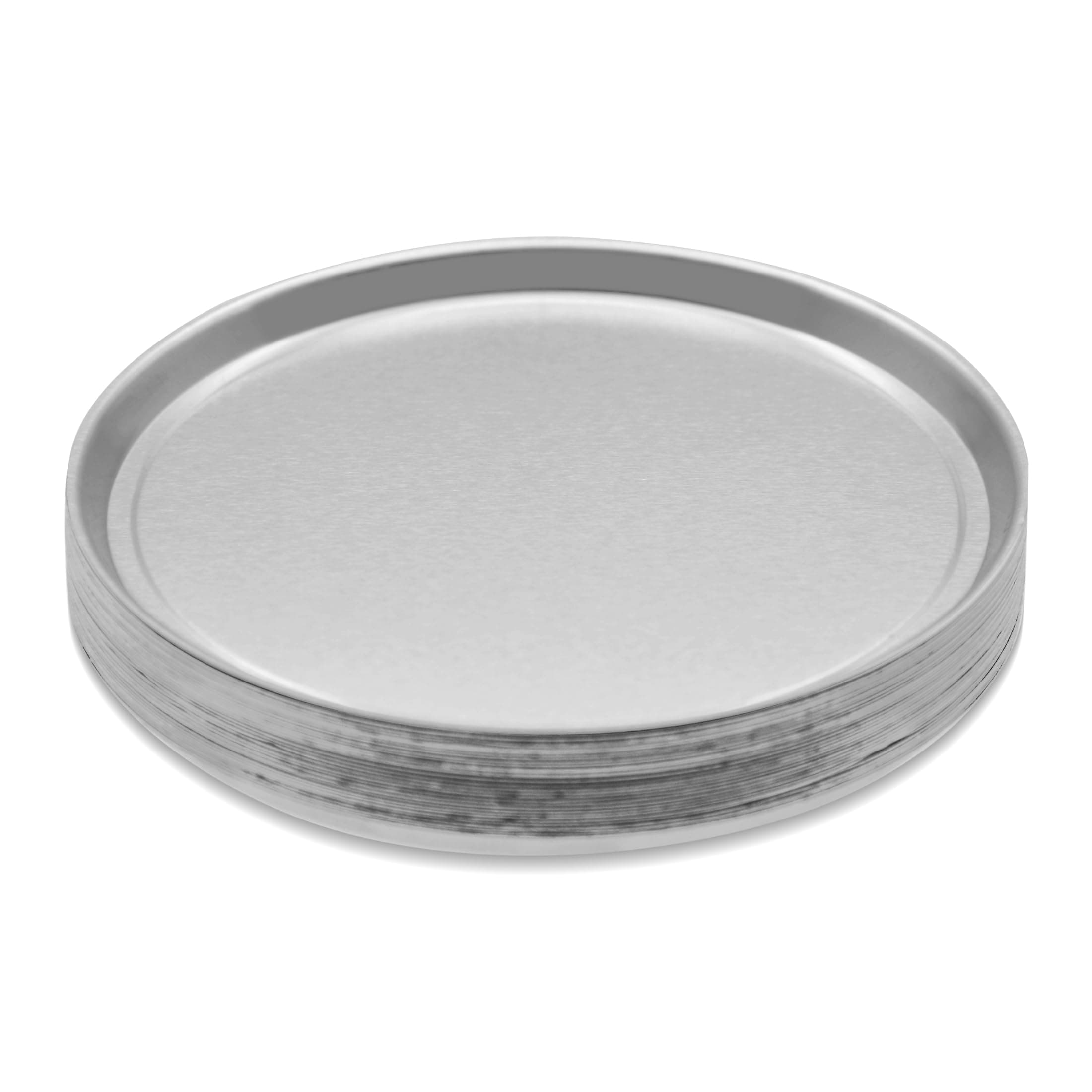 50 Pcs Aluminum Sample Pans 90mm Weight Scale Tray Disposable Round Lab Trays Fits Moisture Analyzer Laboratory Balance Dish Plate for Moisture Tester