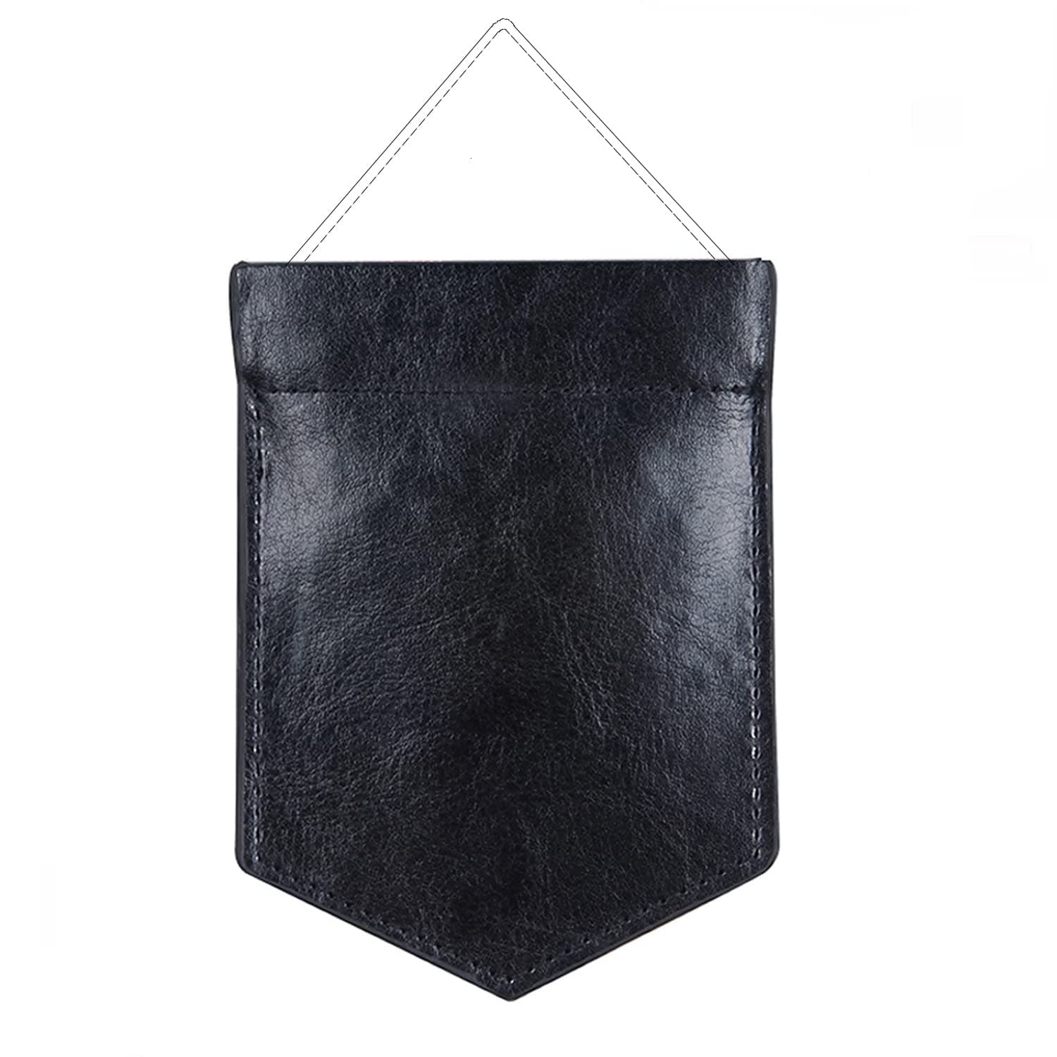 ONLVAN Pocket Square Holder Leather Pocket Square Holder for Men's Suit Handkerchief