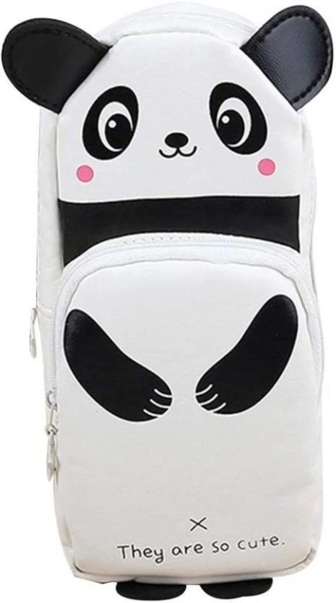 TRUE HUMAN Leather Panda Pencil Pouch Pencil Case For Girls,Kids And Students,Multicolor