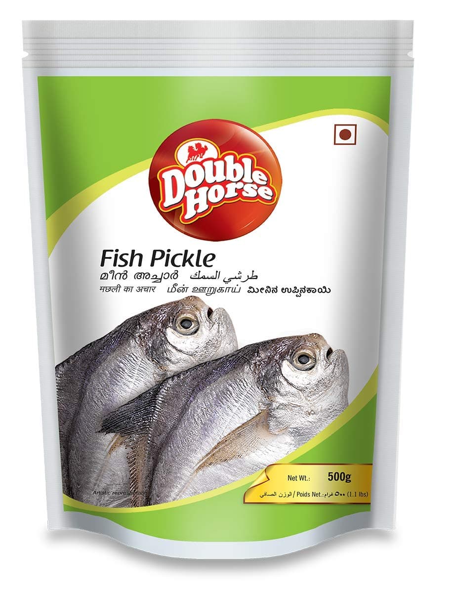 Double Horse Authentic Kerala Style Fish Pickle - 500 Grams |Non-Veg Kerala Pickle| Fish Achaar| Export Quality|Home Made|Hot & Spicy
