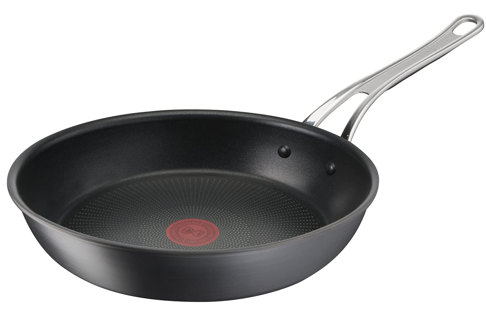 Jamie Oliver Cook’s Classics Frying Pan, 30cm, Hard Anodised Aluminium, Non-Stick, Oven-Safe, Induction Compatible, Riveted Handle, Black – H9120744