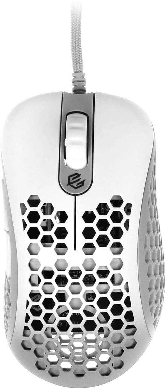 G-Wolves Skoll SK-L3360 Wired Gaming Mouse up to 12000 cpi - 7 Buttons - RGB 2.32 oz (66g) (Ace 3360, White)