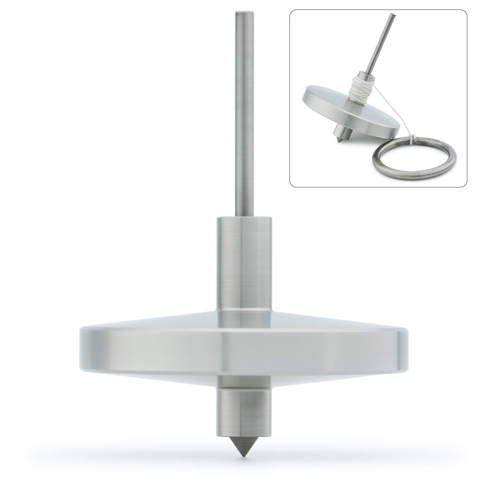 DjuiinoStar High Grade Stainless Steel Gyroscope, Waste Your Time Efficiently (AVG 7"-15"; BR 32"), Anty-Gravity Unique Gift DST-901