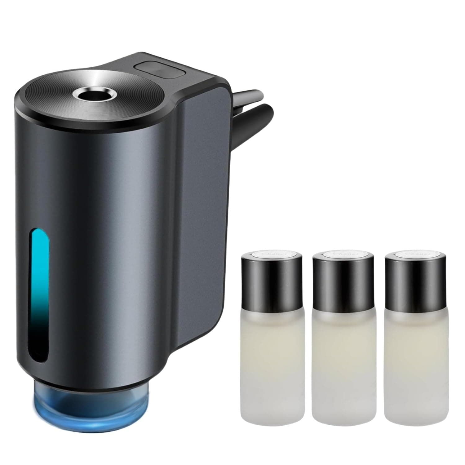 Car Air Freshener Diffuser,Smart Car Air Freshener,Aromatizante para Carro Inteligente,Intelligent Car Aroma Diffuser with 3pcs Essential Oil