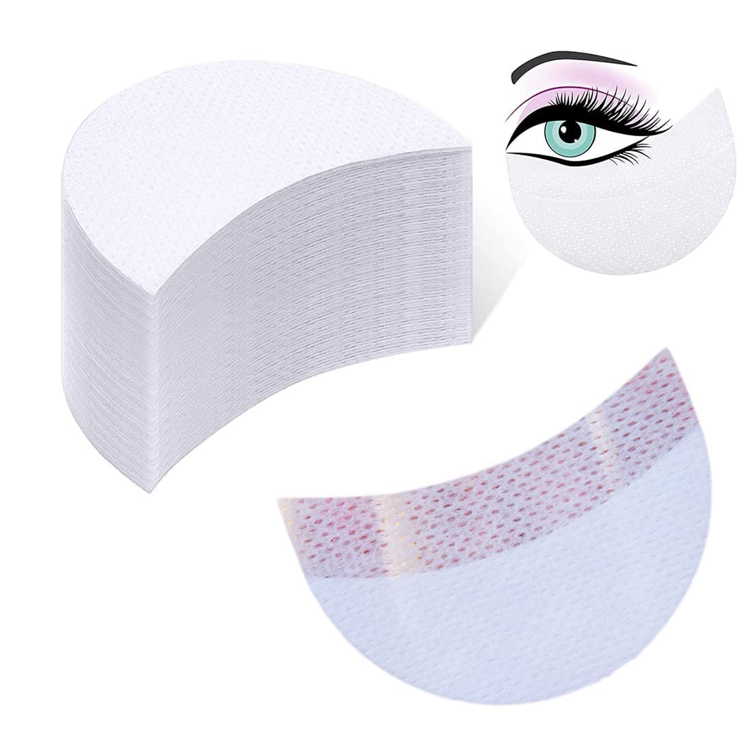100 Pcs Disposable Makeup Eye Pad Sticker Eye Shadow Stickers Grafted Tape for Eyelash extension Eyelash perming Eyelash tinting Lip Makeup